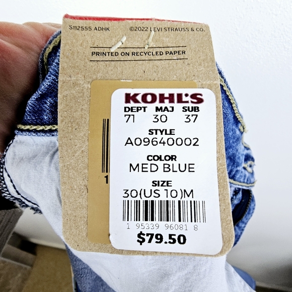 Levi's A09640002 Low Pro Straight Jeans Medium Wash NWT - Picture 4 of 14